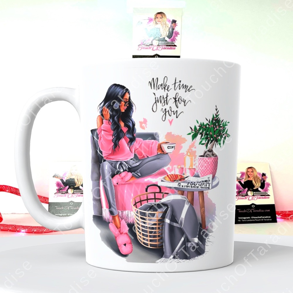Make Time Just For You Empowering 15 Ounce Ceramic Coffee Mug
